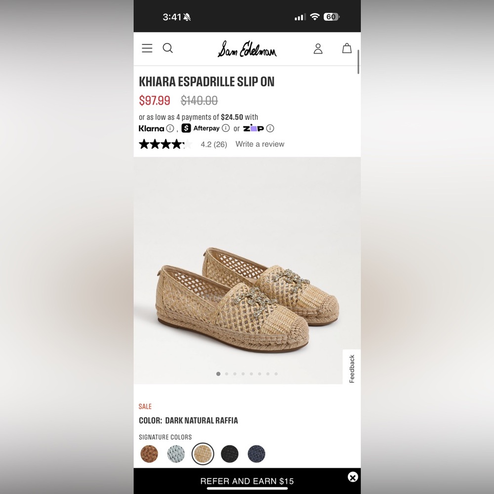 Sam Edelman KHIARA ESPADRILLE SLIP ON - Picture 5 of 5